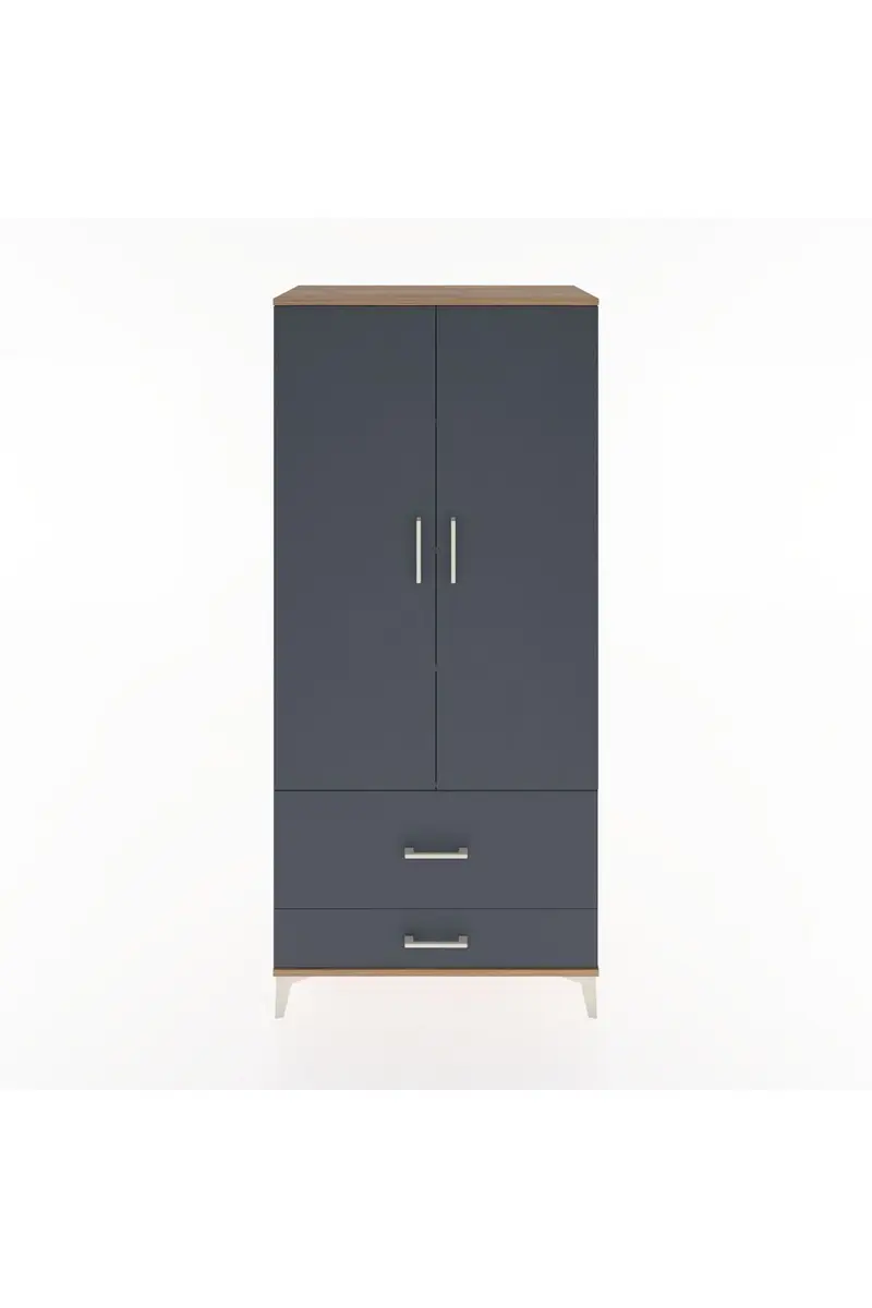 Hyperion Dolap 4 Raflı 2 Çekmeceli 2 Kapaklı 88x44x195