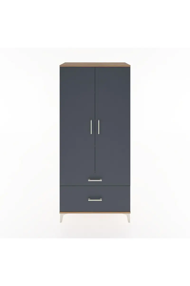 Hyperion Dolap 4 Raflı 2 Çekmeceli 2 Kapaklı 88x44x195