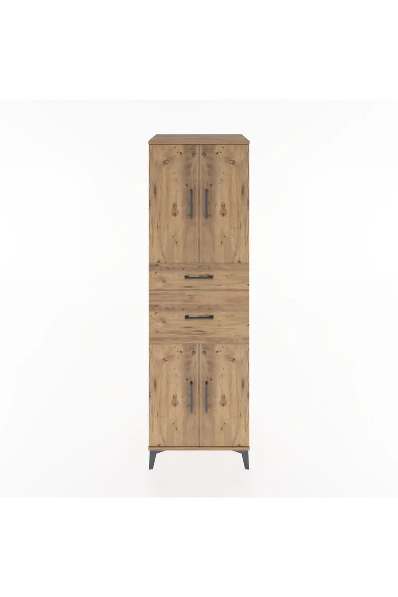 Hyperion Dolap 4 Raflı 2 Çekmeceli 4 Kapaklı 60x44x195