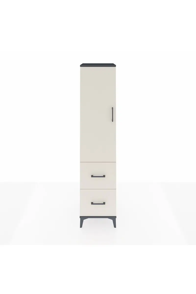 Hyperion Dolap 4 Raflı 2 Çekmeceli Tek Kapaklı 44x44x195