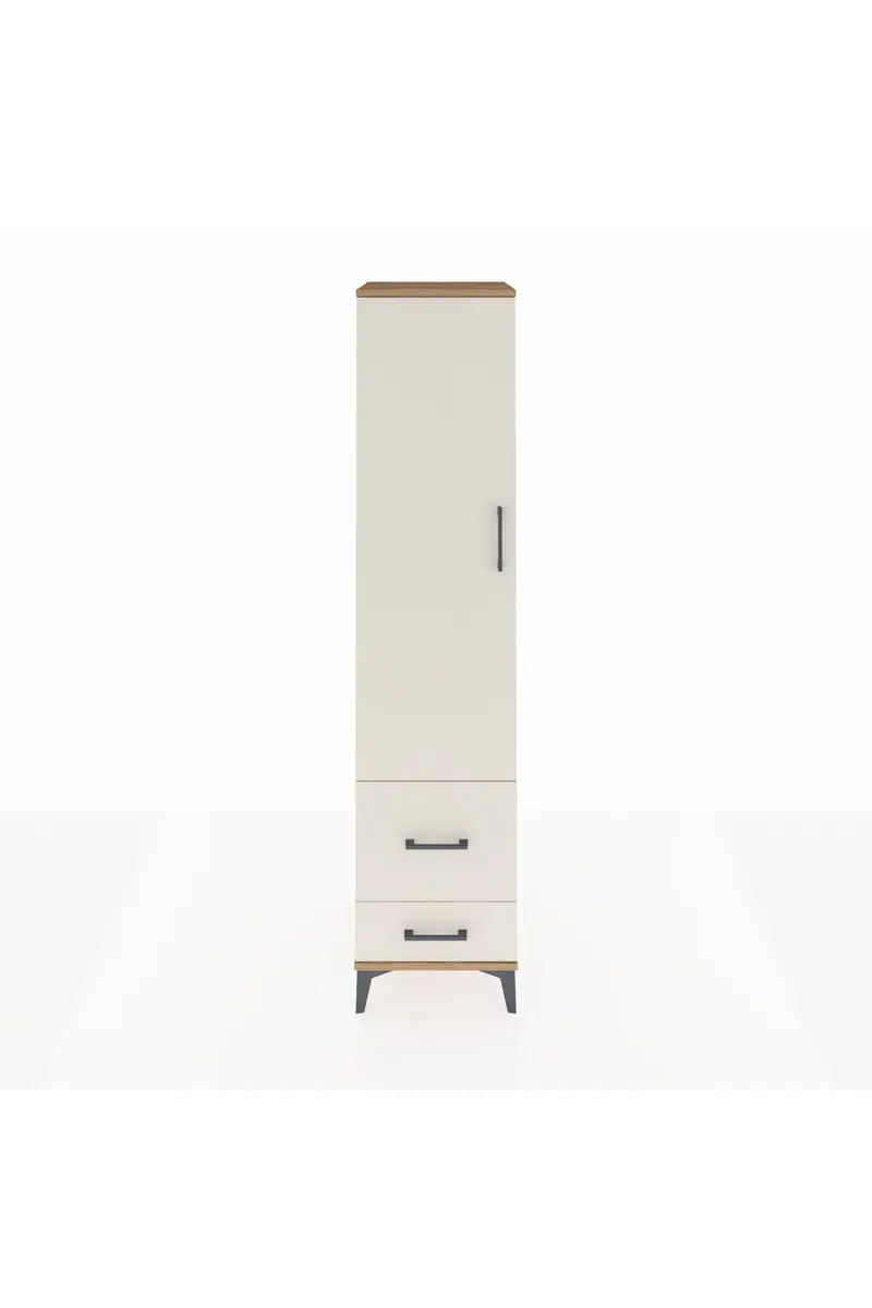 Hyperion Dolap 4 Raflı 2 Çekmeceli Tek Kapaklı 44x44x195