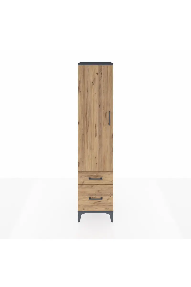 Hyperion Dolap 4 Raflı 2 Çekmeceli Tek Kapaklı 44x44x195