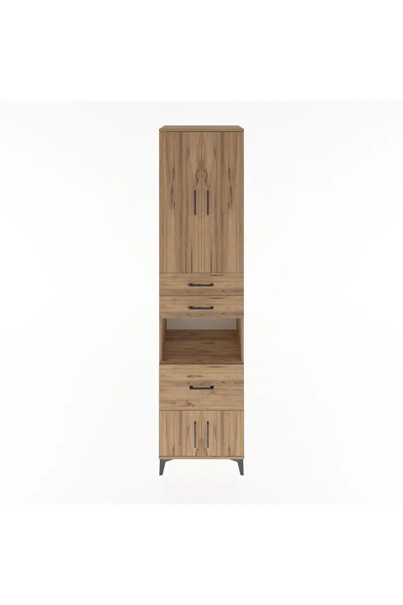Hyperion Dolap 4 Raflı 3 Çekmeceli 4 Kapaklı 60x44x243