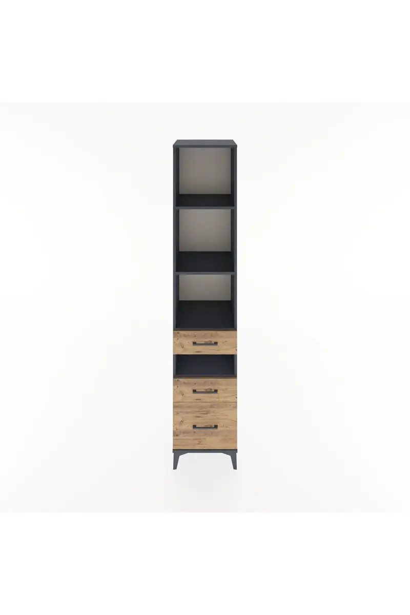 Hyperion Dolap 4 Raflı 3 Çekmeceli 44x44x221