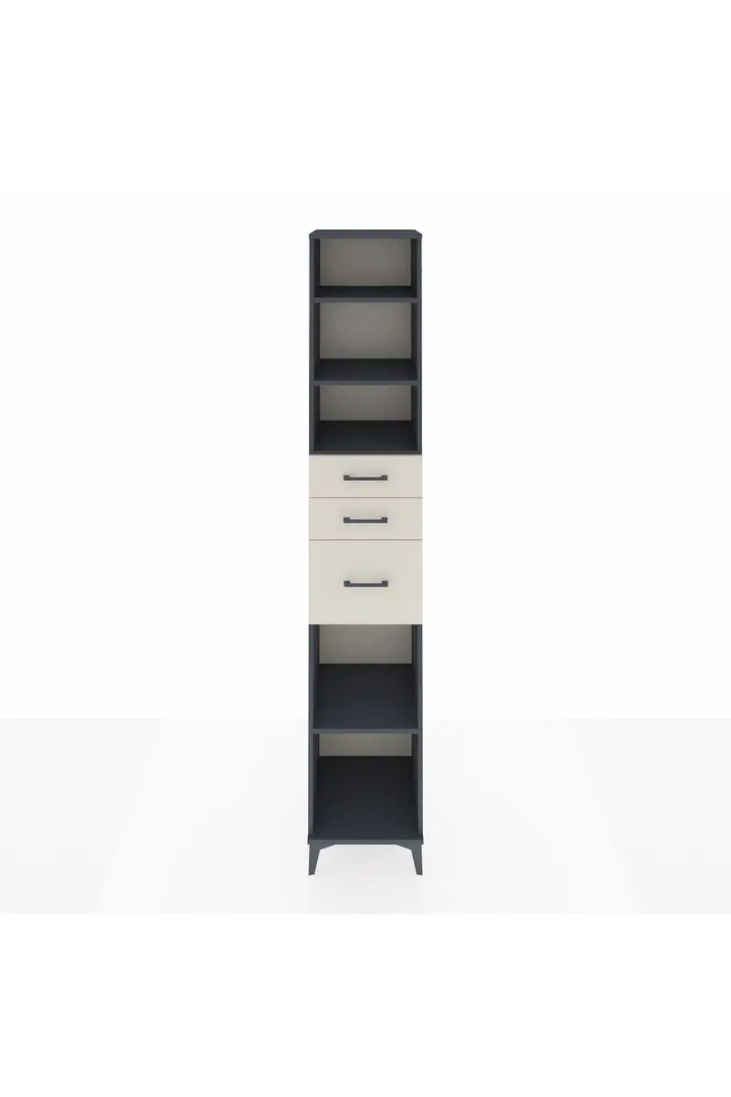 Hyperion Dolap 4 Raflı 3 Çekmeceli 44x44x243
