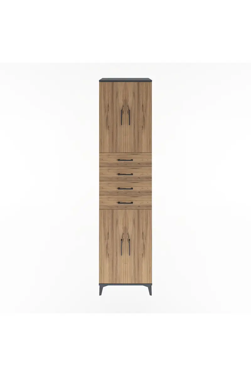 Hyperion Dolap 4 Raflı 4 Çekmeceli 4 Kapaklı 60x44x243