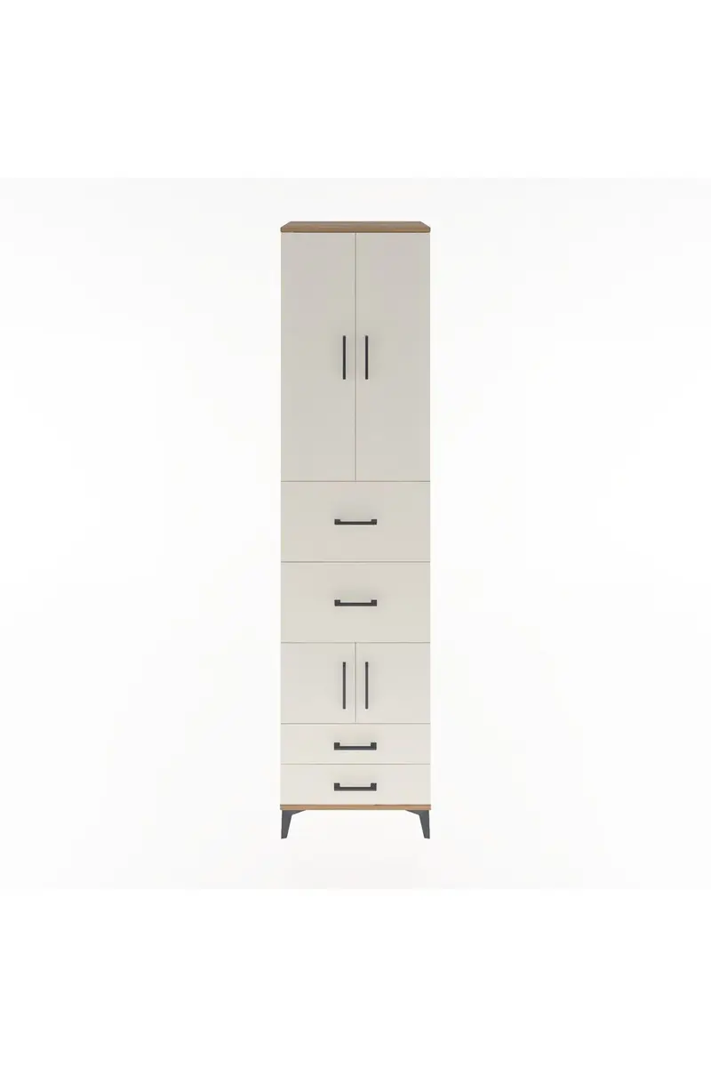 Hyperion Dolap 4 Raflı 4 Çekmeceli 4 Kapaklı 60x44x243