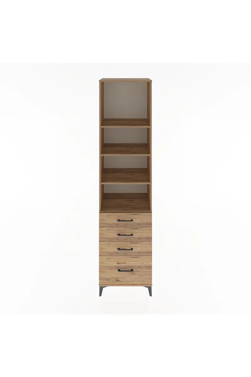 Hyperion Dolap 4 Raflı 4 Çekmeceli 60x44x243