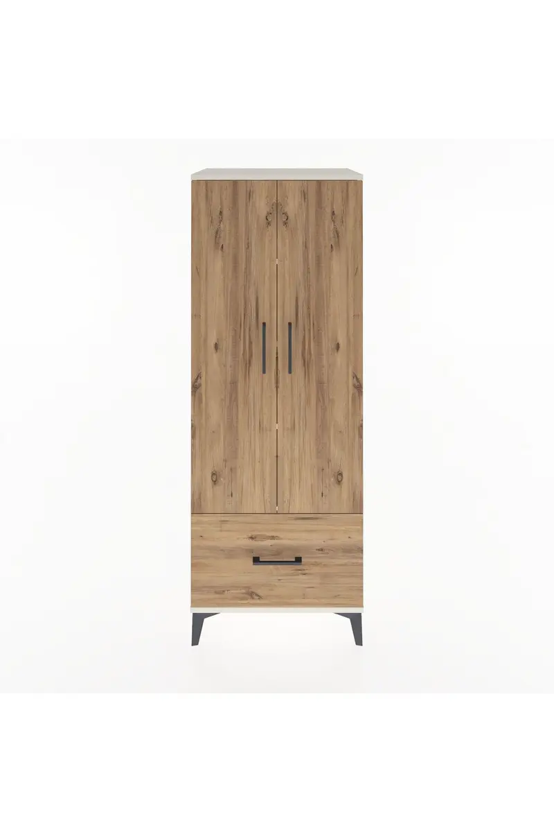 Hyperion Dolap 4 Raflı Tek Çekmeceli 2 Kapaklı 60x44x163