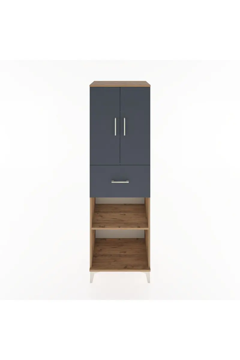Hyperion Dolap 4 Raflı Tek Çekmeceli 2 Kapaklı 60x44x195