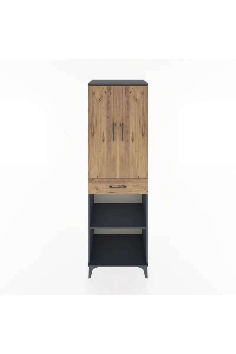 Hyperion Dolap 4 Raflı Tek Çekmeceli 2 Kapaklı 60x44x195