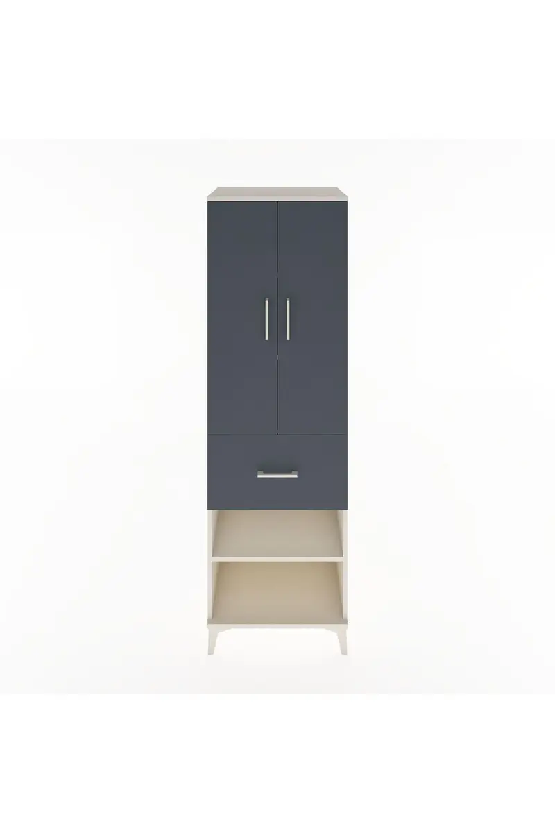 Hyperion Dolap 4 Raflı Tek Çekmeceli 2 Kapaklı 60x44x195