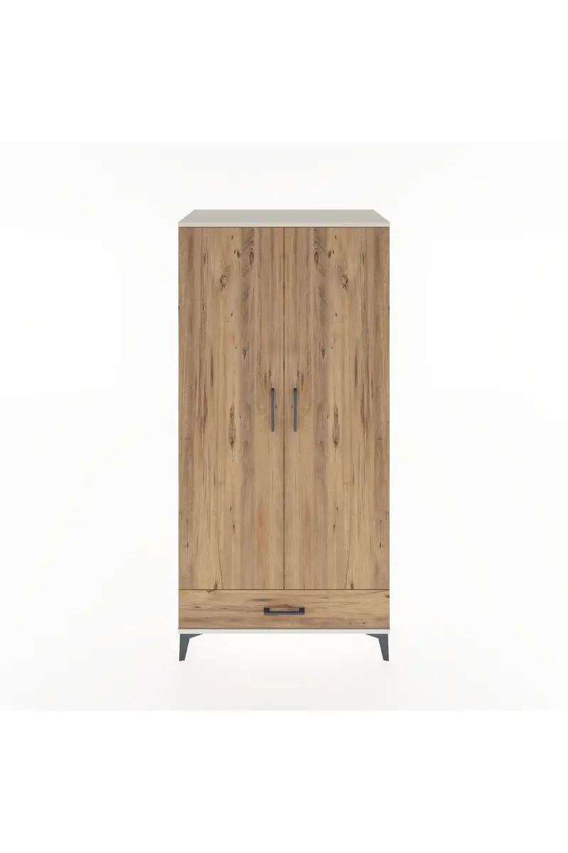 Hyperion Dolap 4 Raflı Tek Çekmeceli 2 Kapaklı 88x44x182