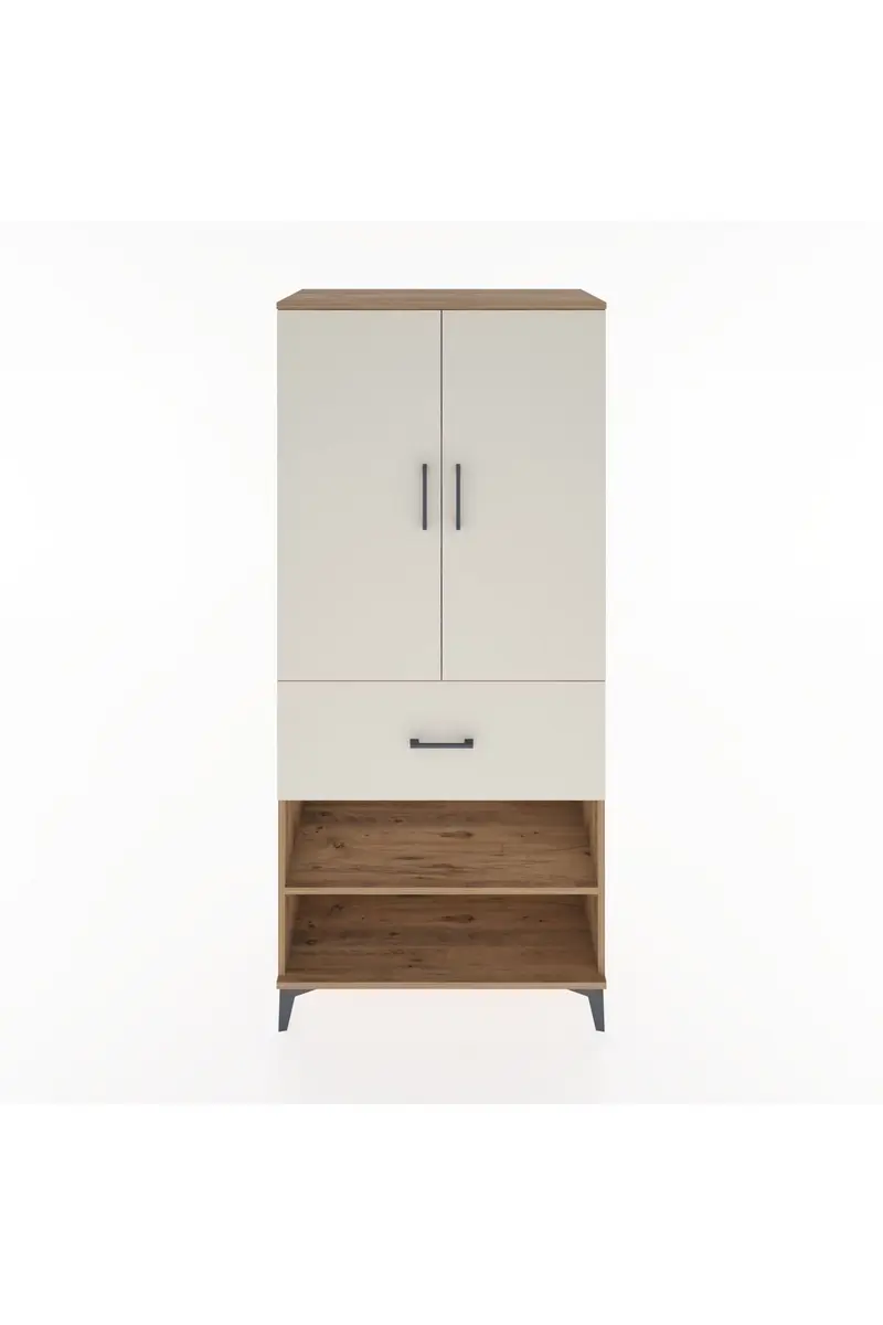 Hyperion Dolap 4 Raflı Tek Çekmeceli 2 Kapaklı 88x44x195