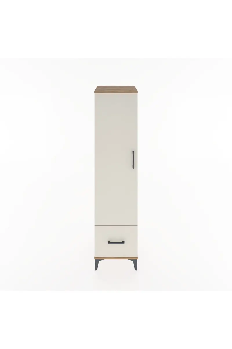 Hyperion Dolap 4 Raflı Tek Çekmeceli Tek Kapaklı 44x44x182