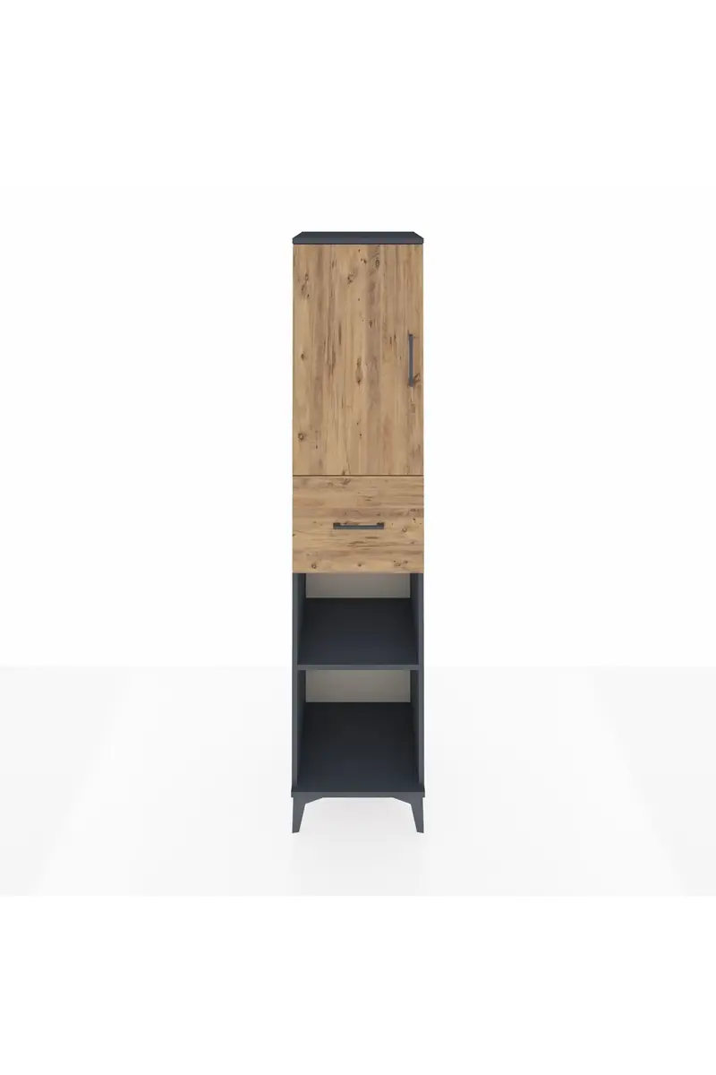 Hyperion Dolap 4 Raflı Tek Çekmeceli Tek Kapaklı 44x44x195