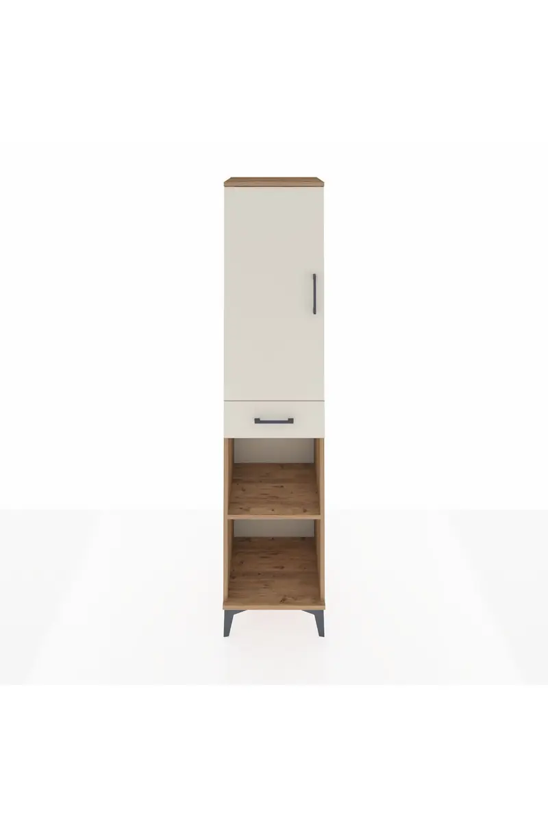 Hyperion Dolap 4 Raflı Tek Çekmeceli Tek Kapaklı 44x44x195