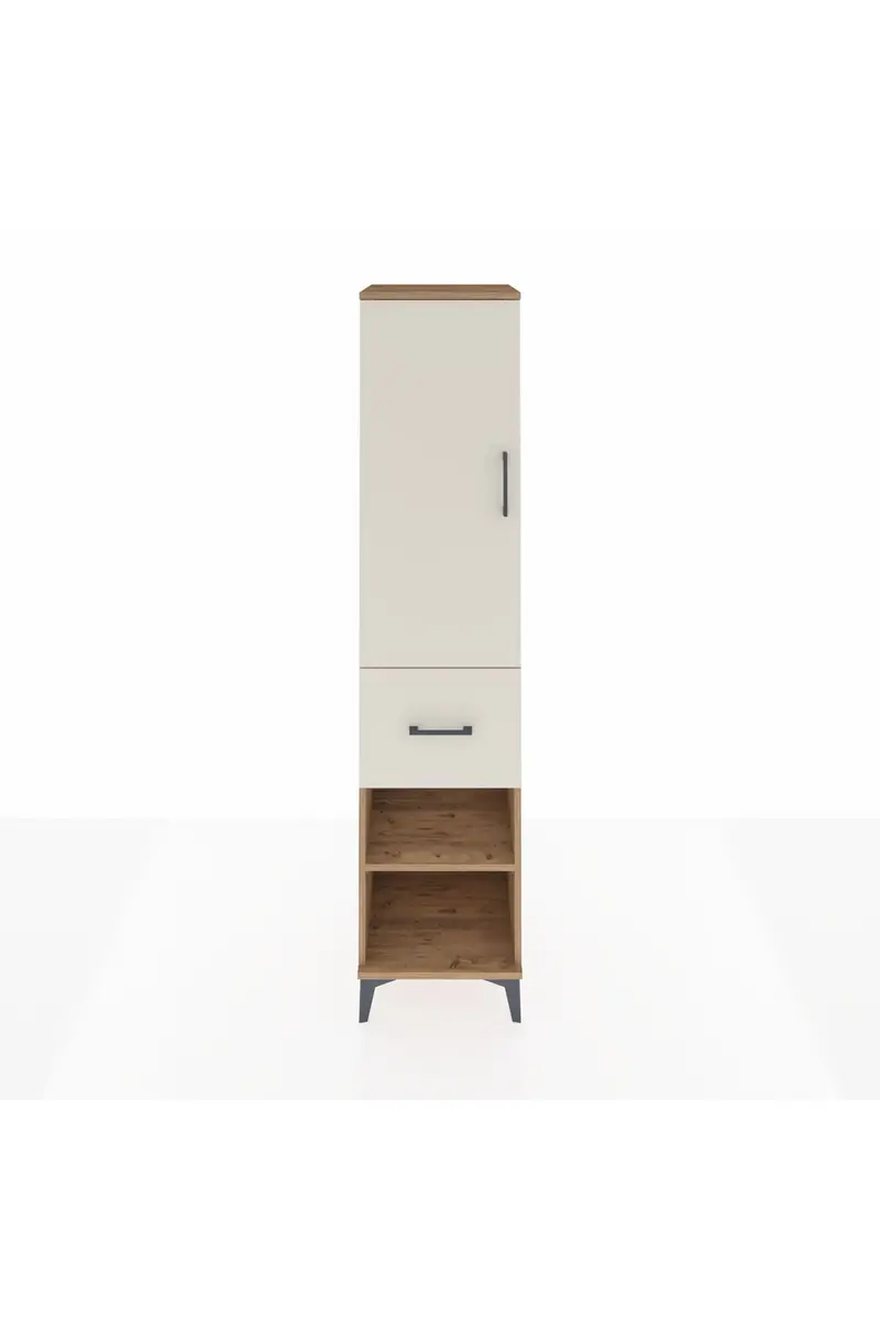 Hyperion Dolap 4 Raflı Tek Çekmeceli Tek Kapaklı 44x44x195