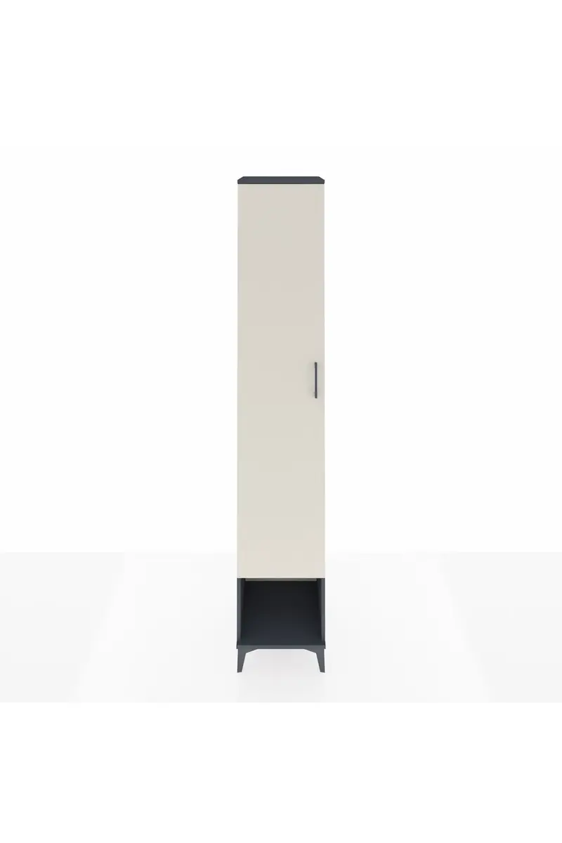 Hyperion Dolap 4 Raflı Tek Kapaklı Tek Askılı 44x44x243