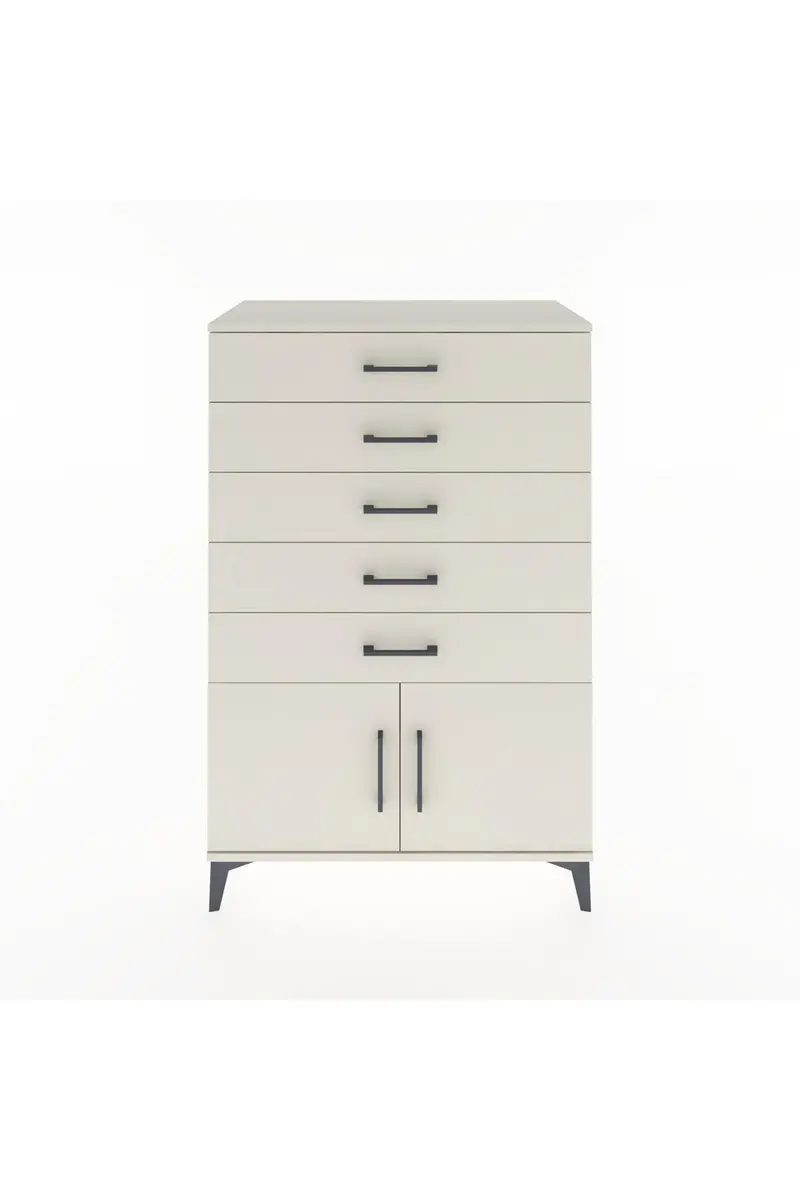 Hyperion Dolap 5 Çekmeceli 2 Kapaklı 88x44x134