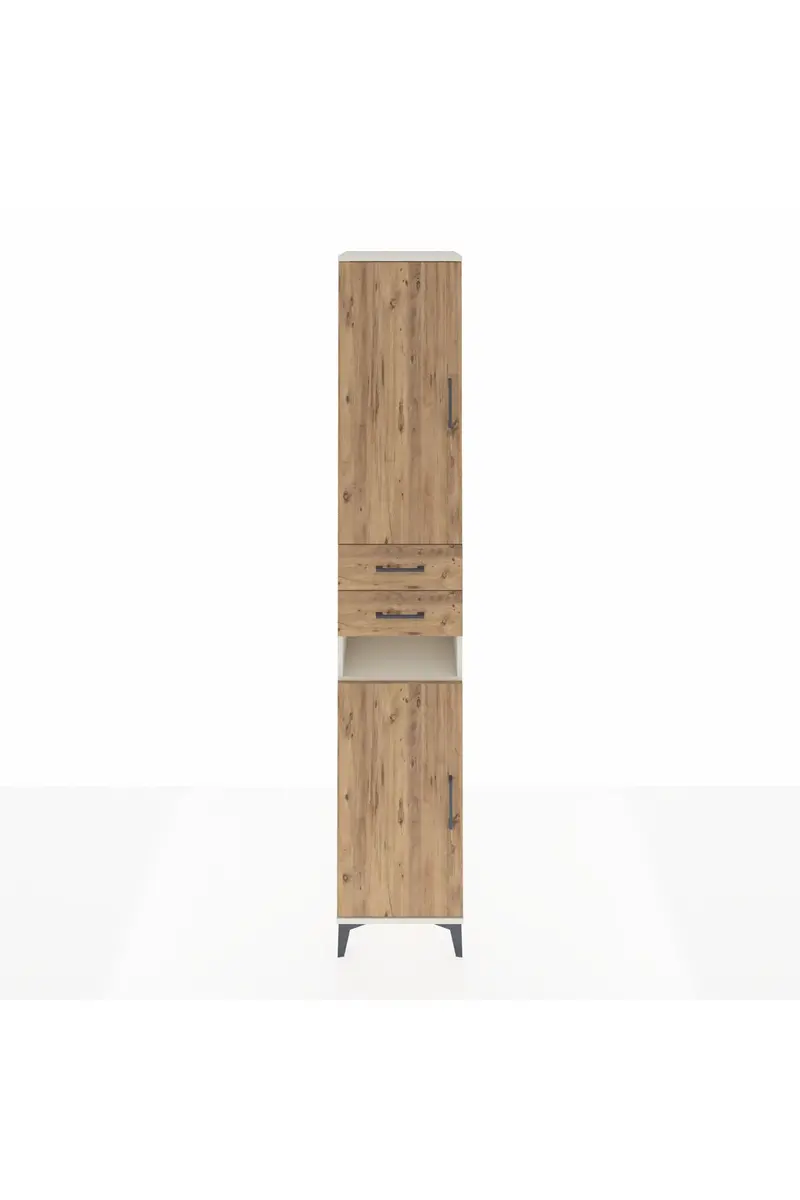 Hyperion Dolap 5 Raflı 2 Çekmeceli 2 Kapaklı 44x44x243