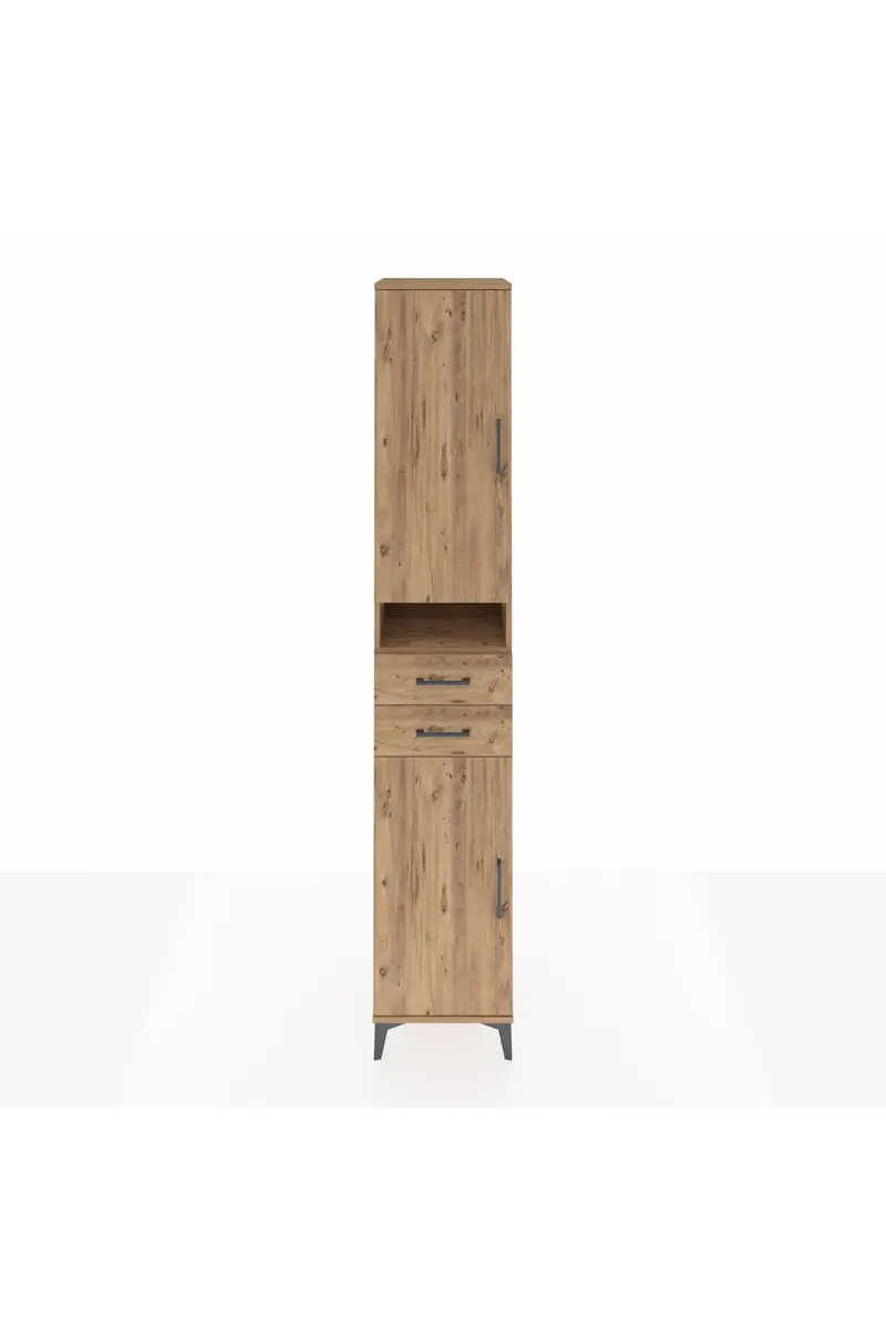 Hyperion Dolap 5 Raflı 2 Çekmeceli 2 Kapaklı 44x44x243