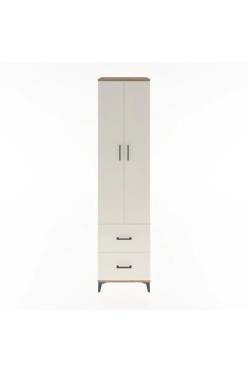 Hyperion Dolap 5 Raflı 2 Çekmeceli 2 Kapaklı 60x44x243