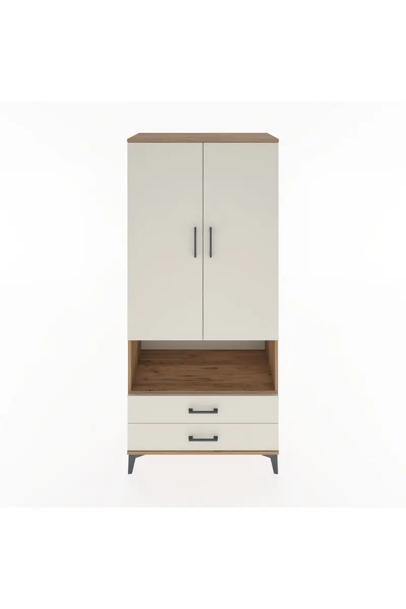 Hyperion Dolap 5 Raflı 2 Çekmeceli 2 Kapaklı 88x44x195
