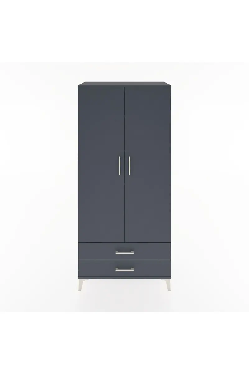 Hyperion Dolap 5 Raflı 2 Çekmeceli 2 Kapaklı 88x44x195