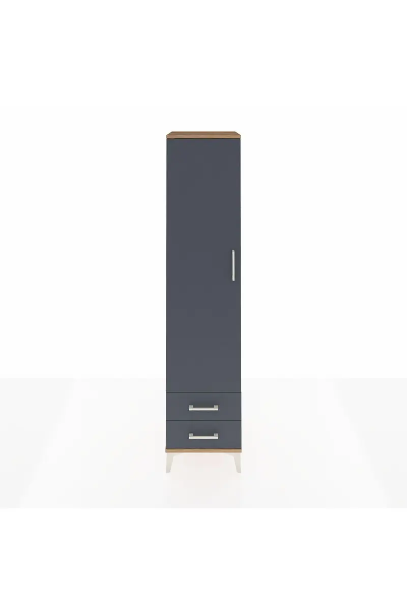Hyperion Dolap 5 Raflı 2 Çekmeceli Tek Kapaklı 44x44x195