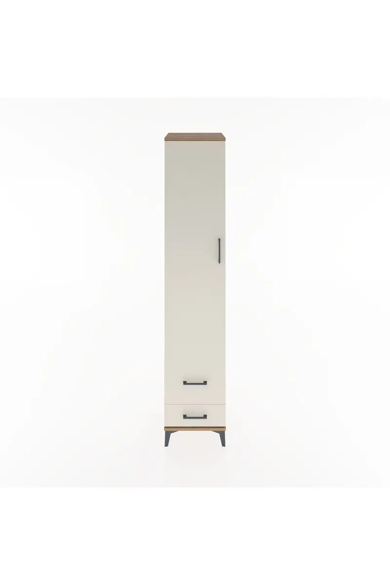 Hyperion Dolap 5 Raflı 2 Çekmeceli Tek Kapaklı 44x44x221
