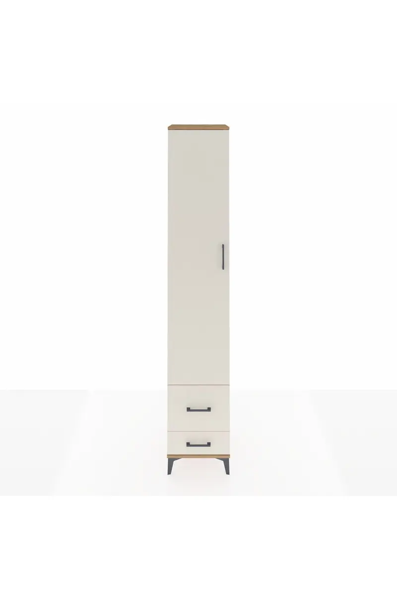 Hyperion Dolap 5 Raflı 2 Çekmeceli Tek Kapaklı 44x44x243