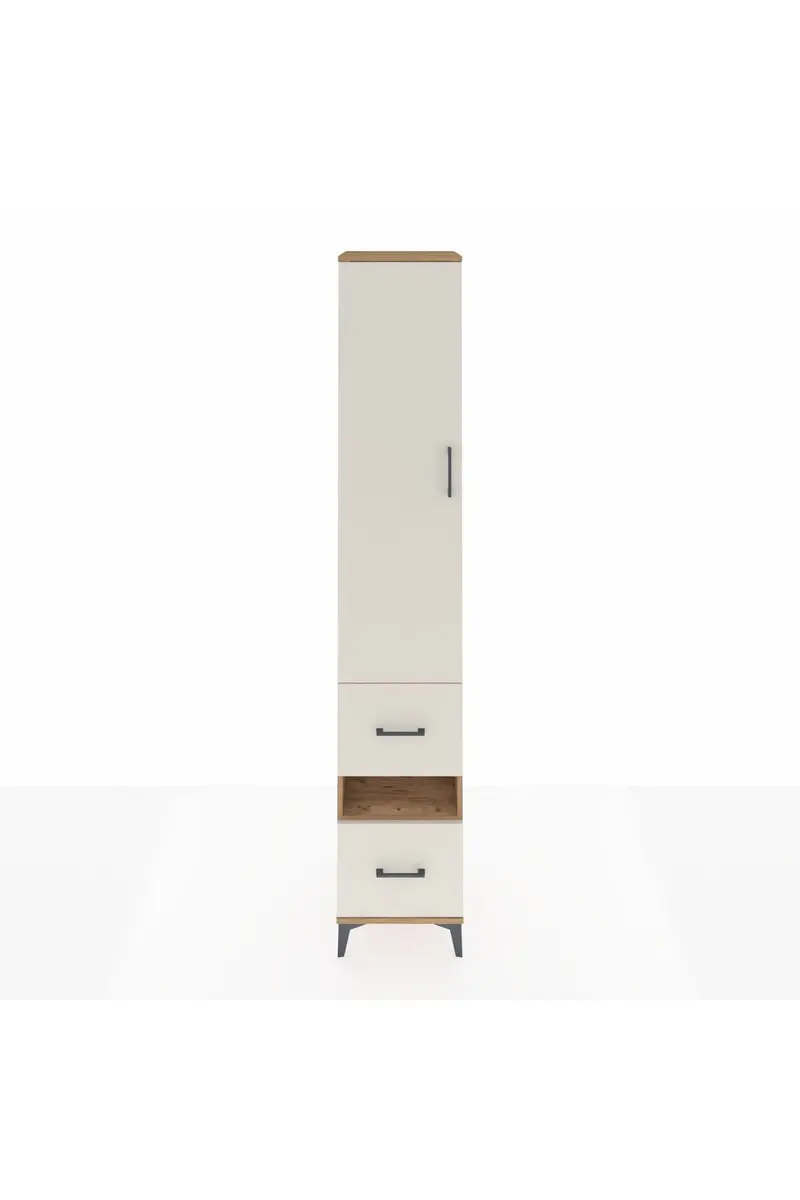 Hyperion Dolap 5 Raflı 2 Çekmeceli Tek Kapaklı 44x44x243