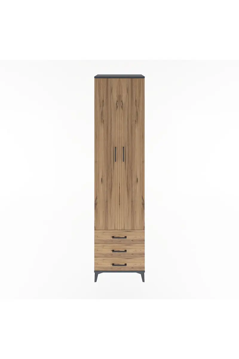 Hyperion Dolap 5 Raflı 3 Çekmeceli 2 Kapaklı 60x44x243