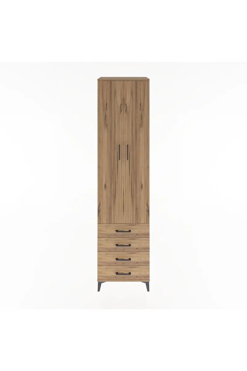 Hyperion Dolap 5 Raflı 4 Çekmeceli 2 Kapaklı 60x44x243