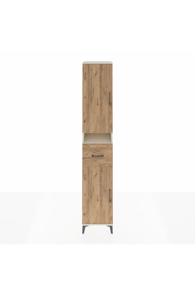Hyperion Dolap 5 Raflı Tek Çekmeceli 2 Kapaklı 44x44x243