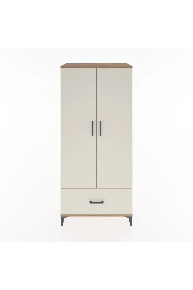 Hyperion Dolap 5 Raflı Tek Çekmeceli 2 Kapaklı 88x44x195