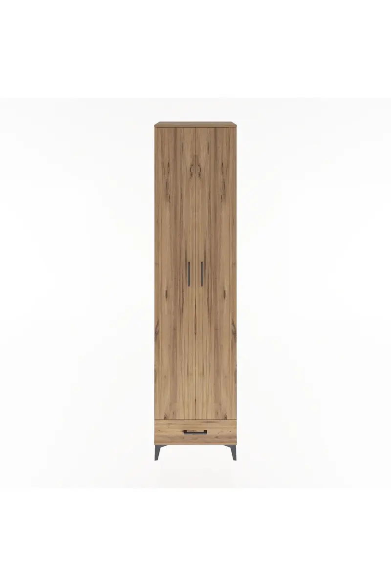 Hyperion Dolap 6 Raflı Tek Çekmeceli 2 Kapaklı 60x44x243