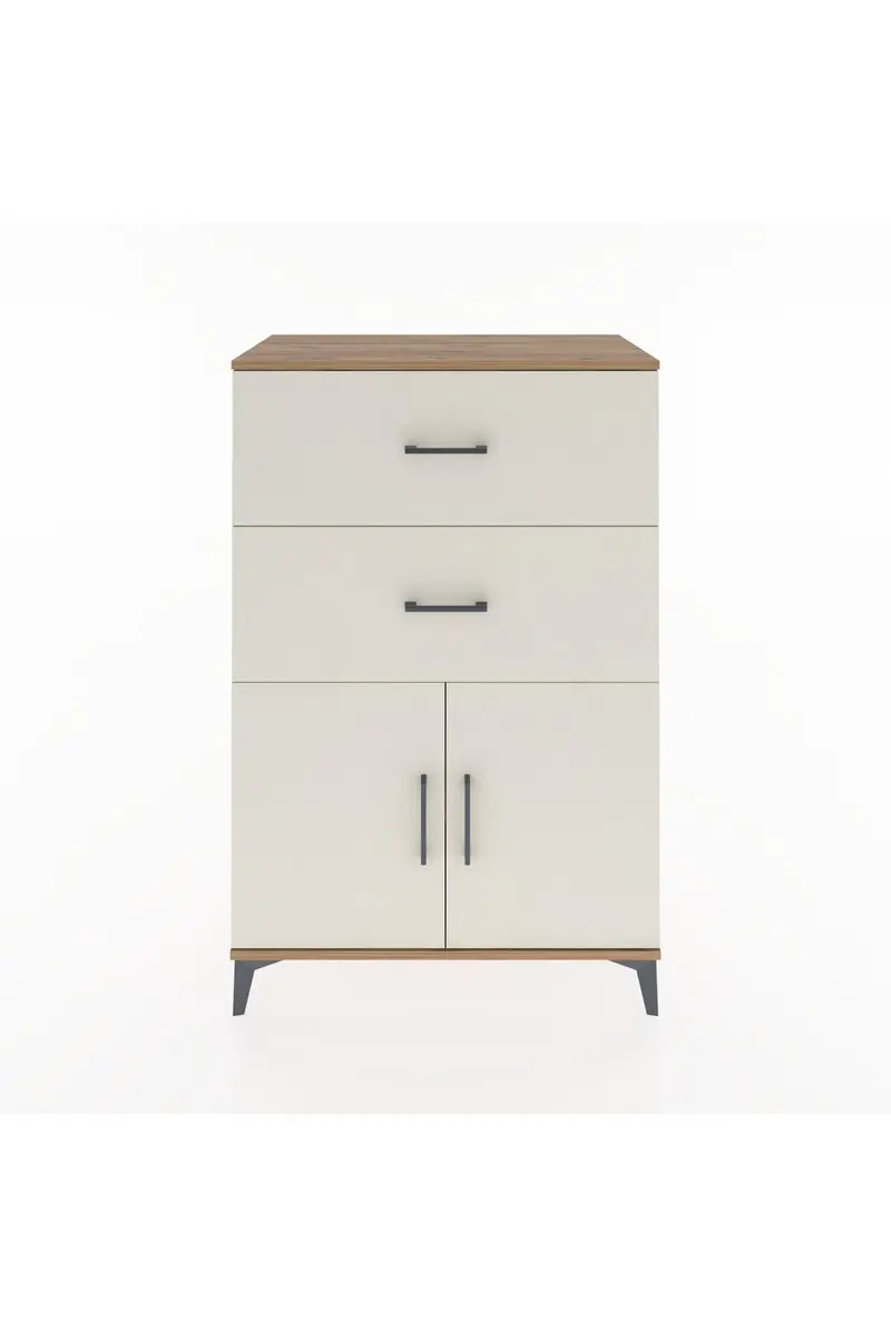 Hyperion Dolap Tek Raflı 2 Çekmeceli 2 Kapaklı 88x44x134