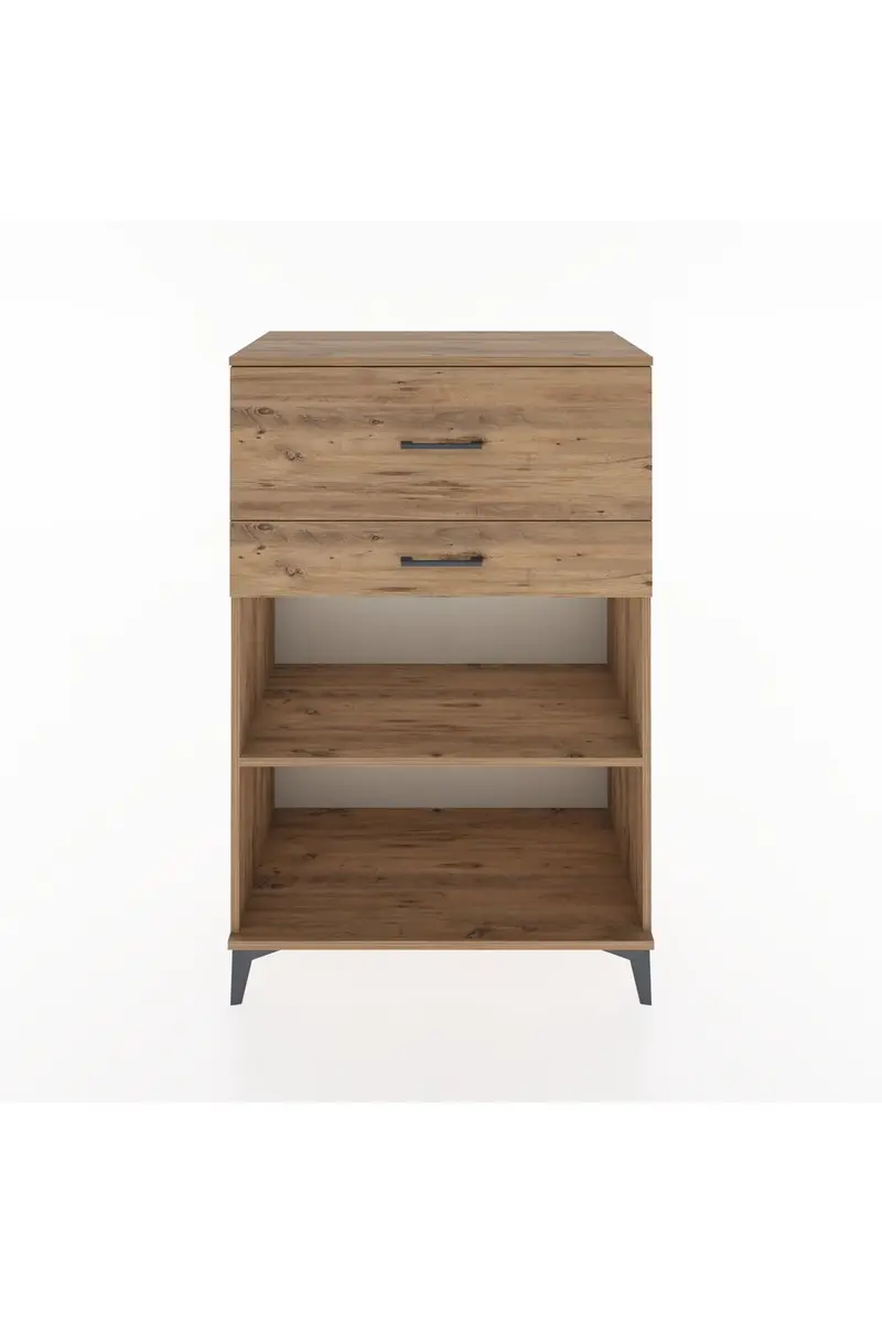 Hyperion Dolap Tek Raflı 2 Çekmeceli 88x44x134