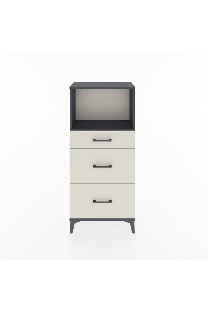 Hyperion Dolap Tek Raflı 3 Çekmeceli 60x44x134
