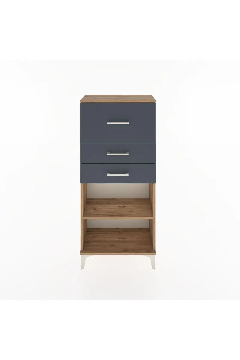 Hyperion Dolap Tek Raflı 3 Çekmeceli 60x44x134