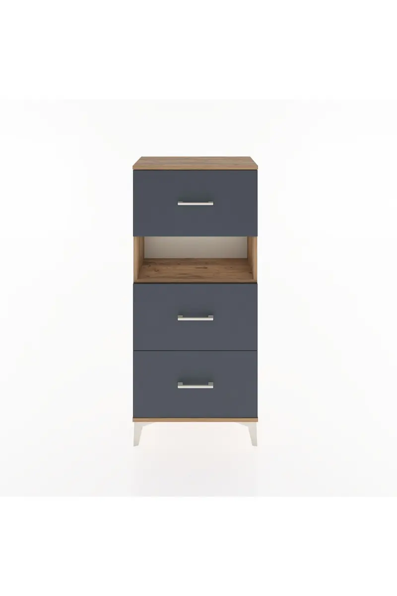 Hyperion Dolap Tek Raflı 3 Çekmeceli 60x44x134