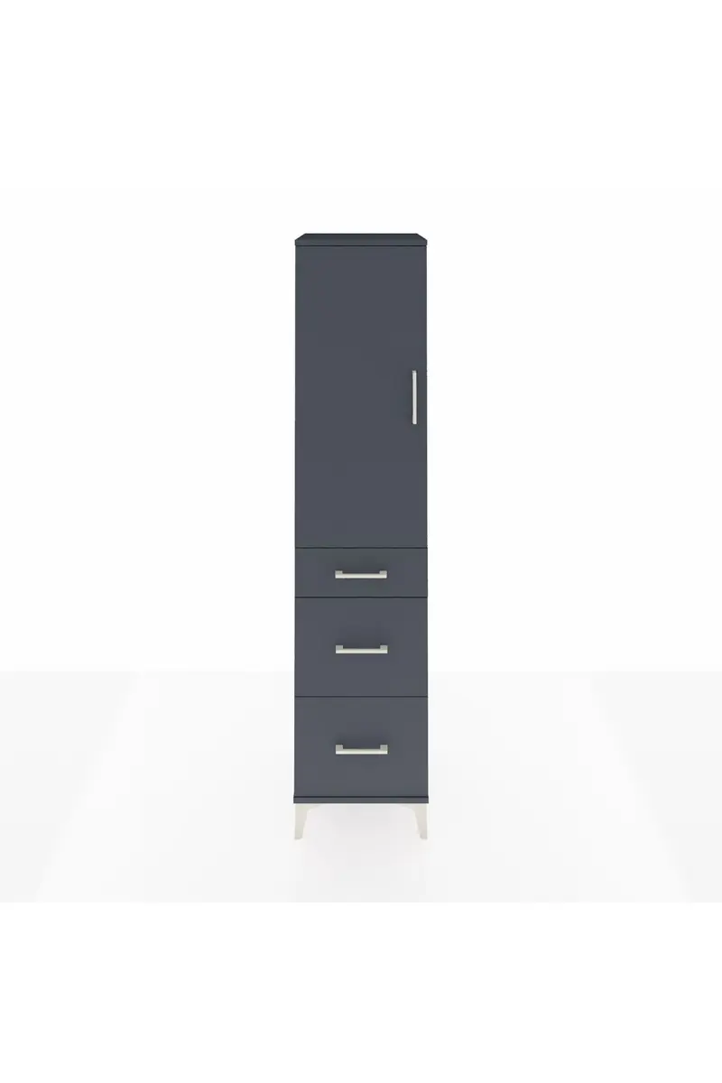 Hyperion Dolap Tek Raflı 3 Çekmeceli Tek Askılı 44x44x195