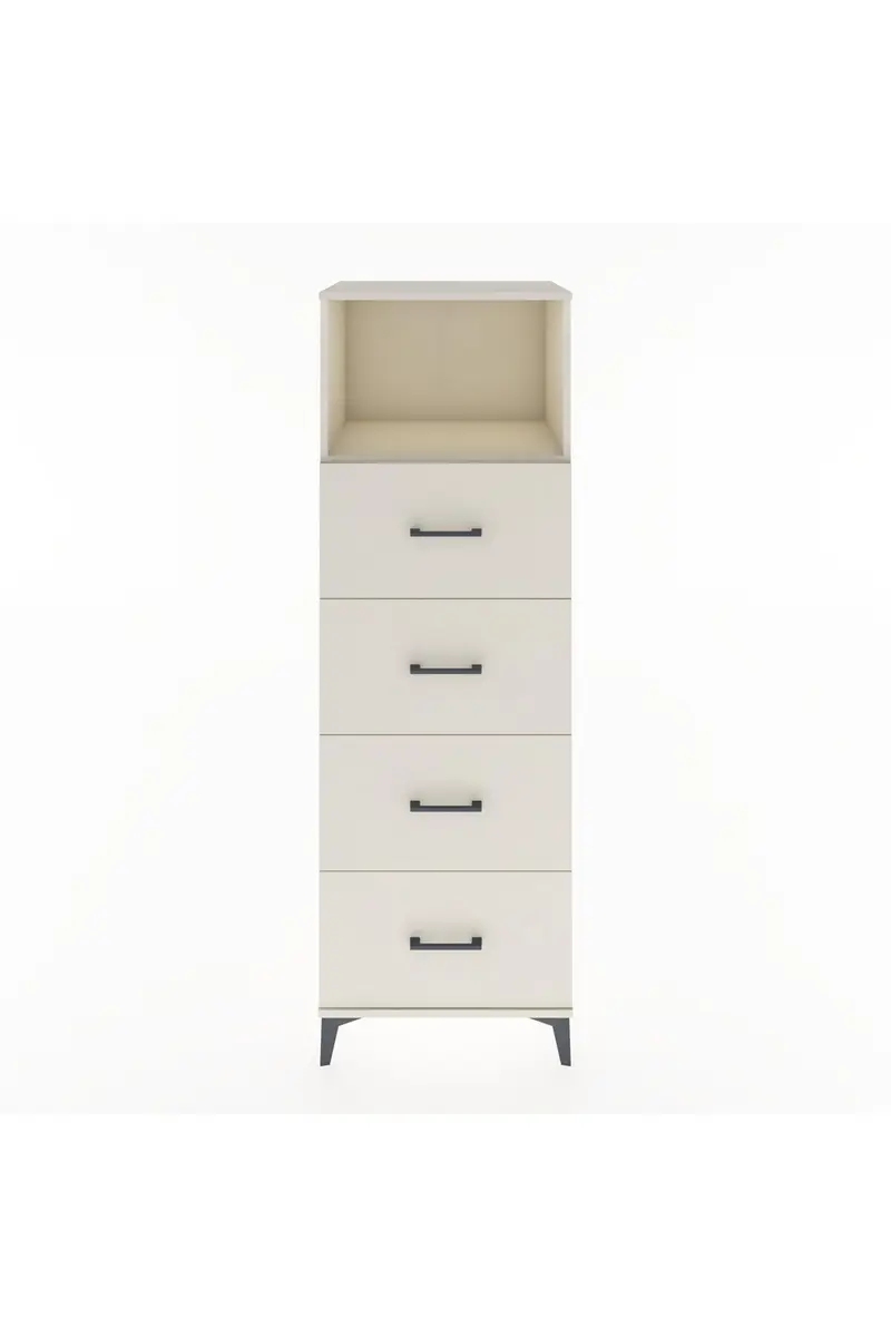 Hyperion Dolap Tek Raflı 4 Çekmeceli 60x44x182