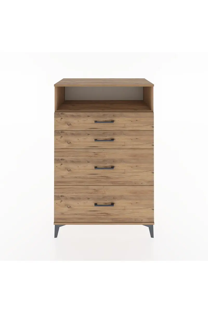 Hyperion Dolap Tek Raflı 4 Çekmeceli 88x44x134