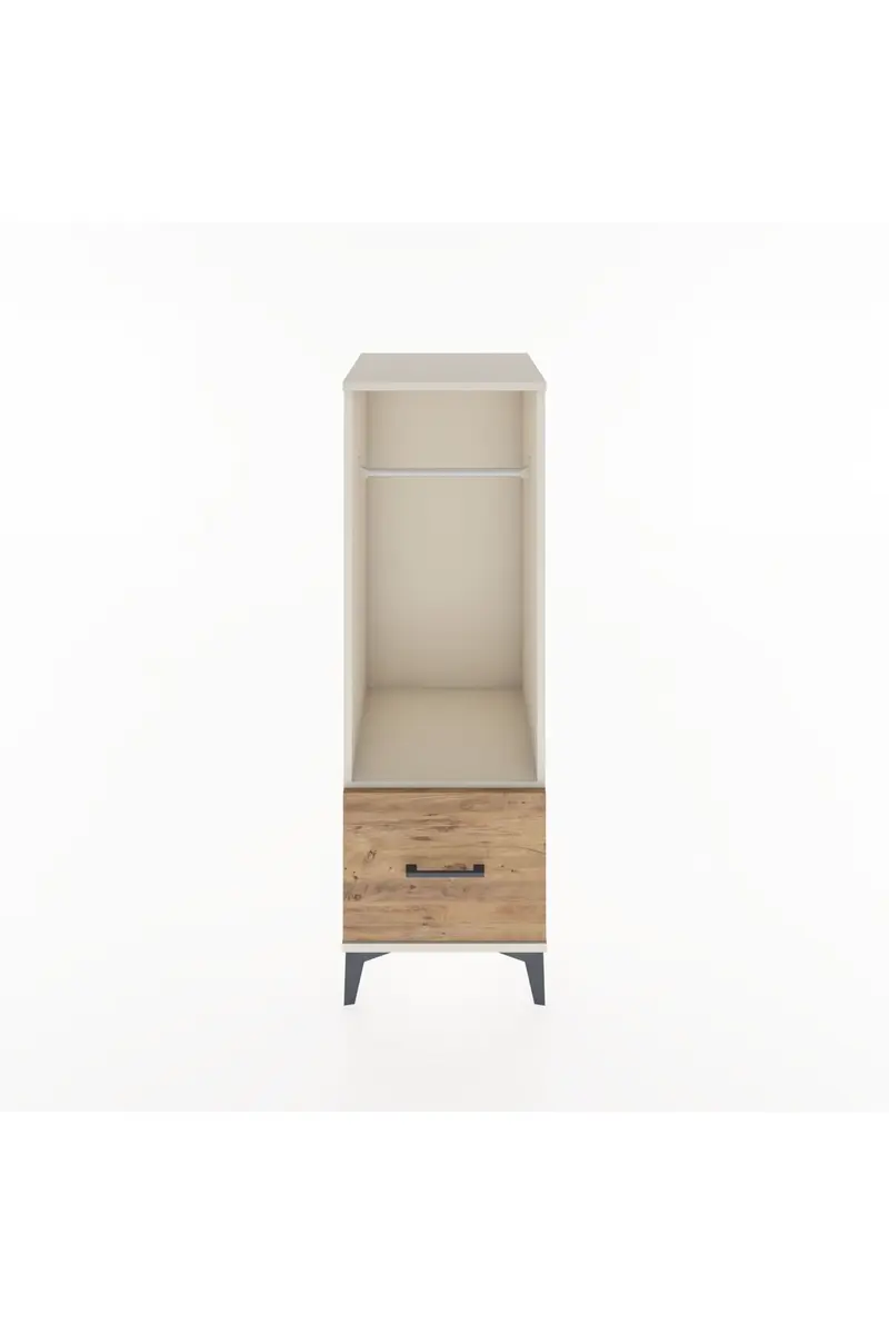 Hyperion Dolap Tek Raflı Tek Çekmeceli Tek Askılı 44x44x134