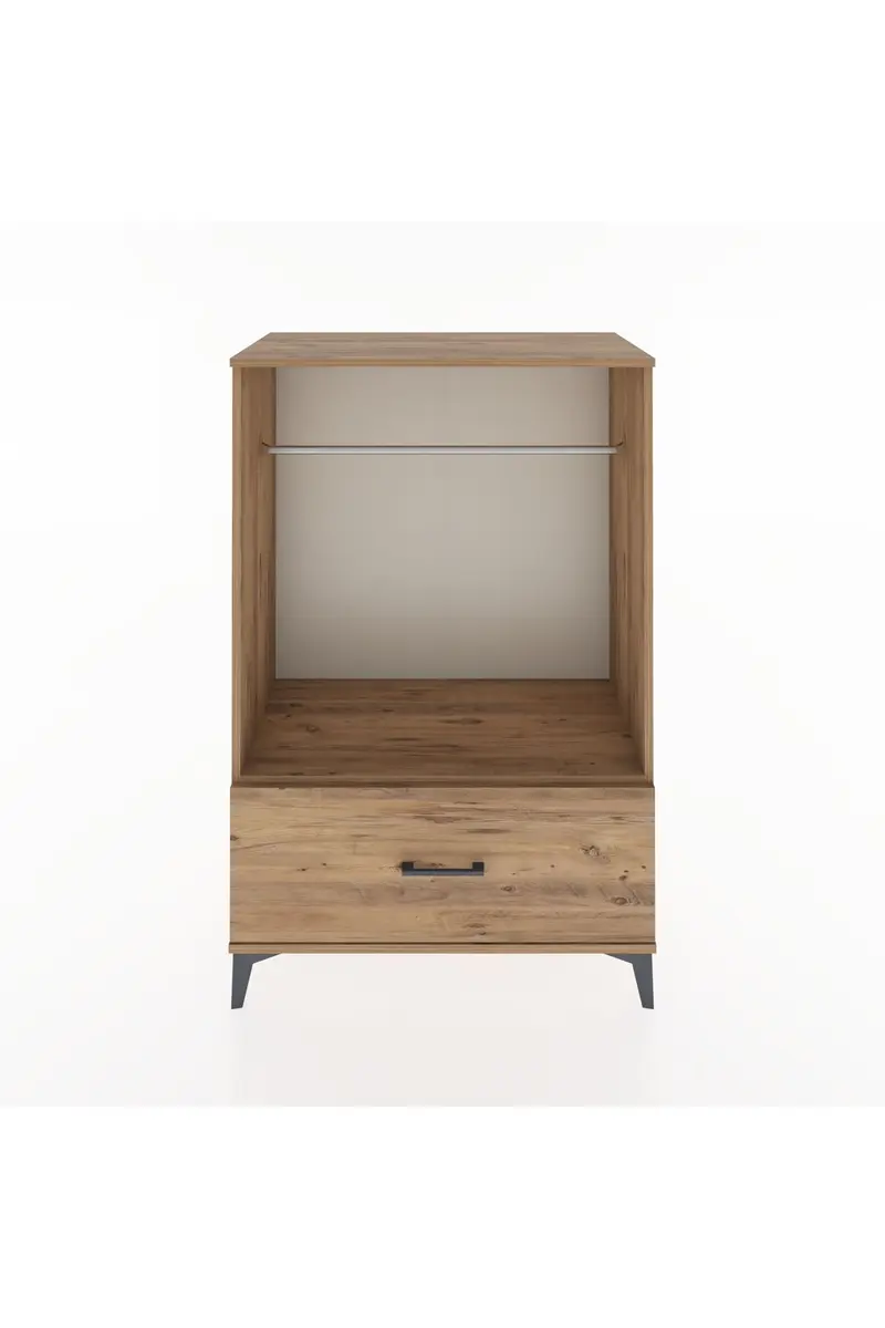 Hyperion Dolap Tek Raflı Tek Çekmeceli Tek Askılı 88x44x134
