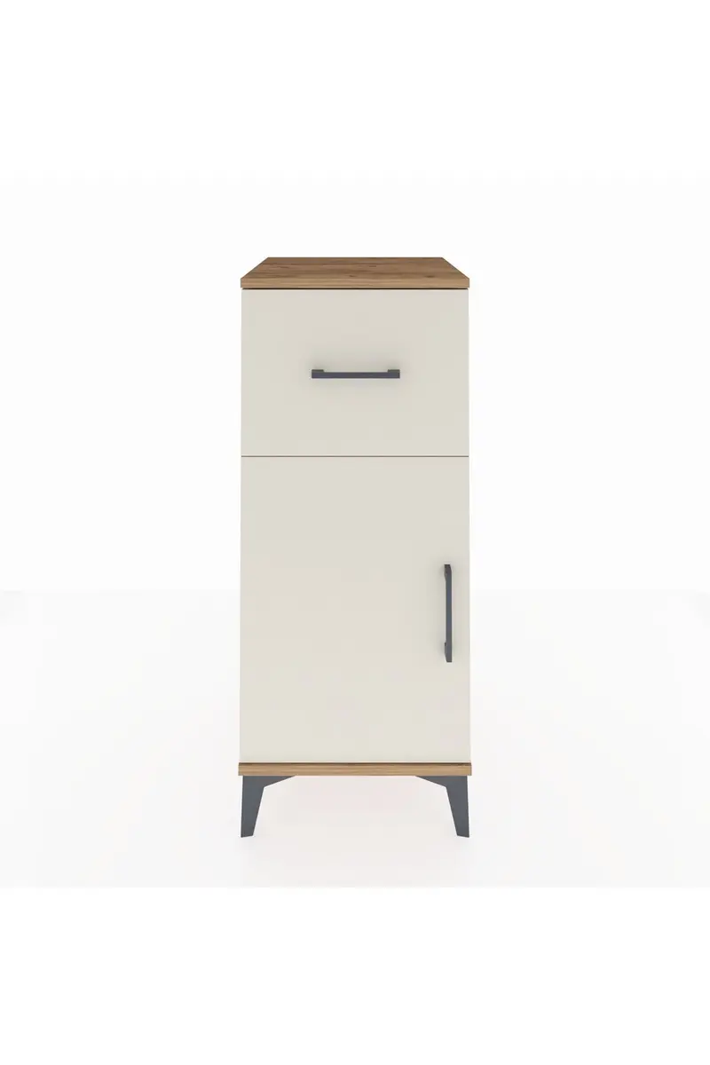 Hyperion Komodin Tek Raflı Tek Çekmeceli Tek Kapaklı 44x44x106