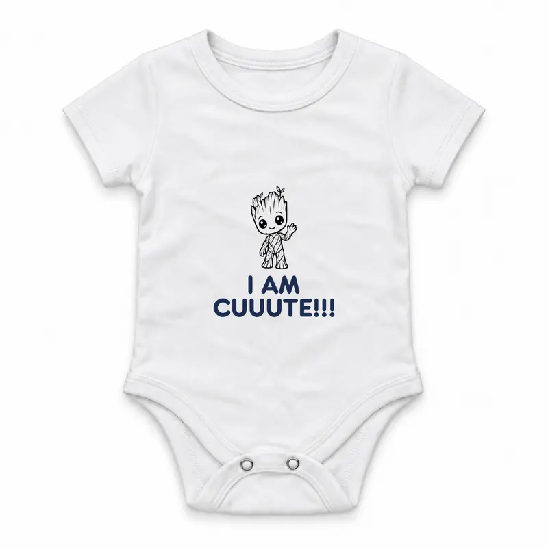 I Am Cuuute Çıtçıtlı Body